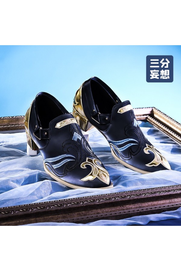 1/3 Delusion Genshin Impact Fontaine Chief Justice Neuvillette Cosplay Shoes